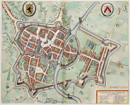 Kortrijk 1649 Blaeu